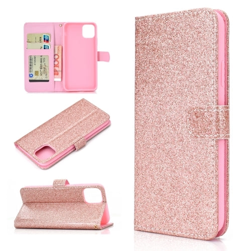 For Xiaomi Mi 11 Glitter Powder Horizontal Flip Leather Case with Card Slots  Holder