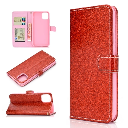 For Xiaomi Mi 11 Glitter Powder Horizontal Flip Leather Case with Card Slots  Holder