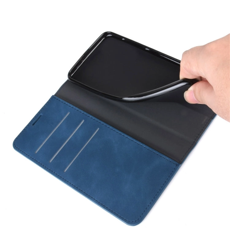 For Xiaomi Mi 11 Retro-skin Business Magnetic Suction Leather Case with Holder  Card Slots