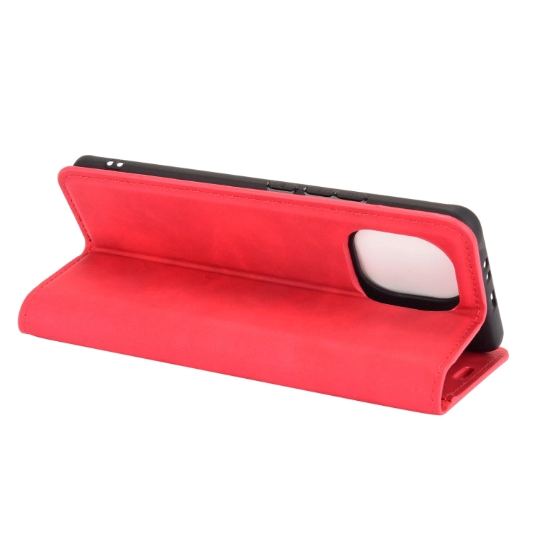 For Xiaomi Mi 11 Retro-skin Business Magnetic Suction Leather Case with Holder  Card Slots
