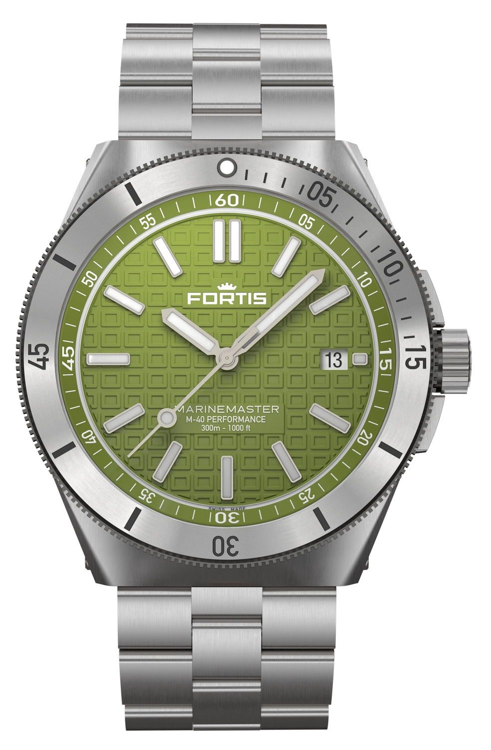 Fortis Marinemaster M-40 Woodpecker Green Bracelet