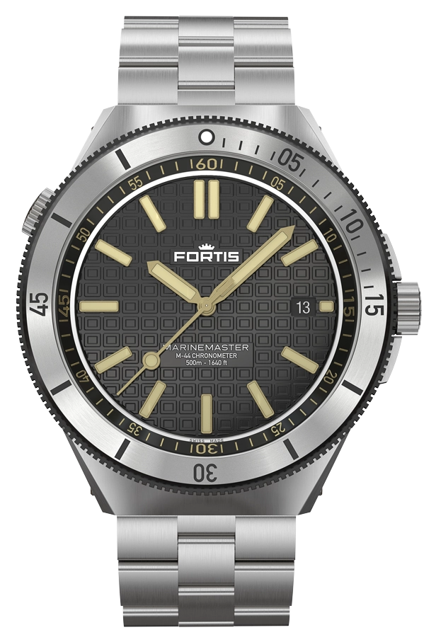 Fortis Marinemaster M-44 COSC Black Resin Bracelet