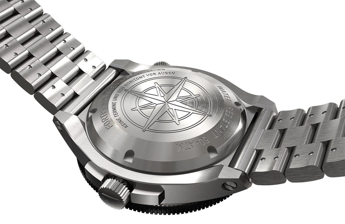 Fortis Marinemaster M-44 COSC Black Resin Bracelet