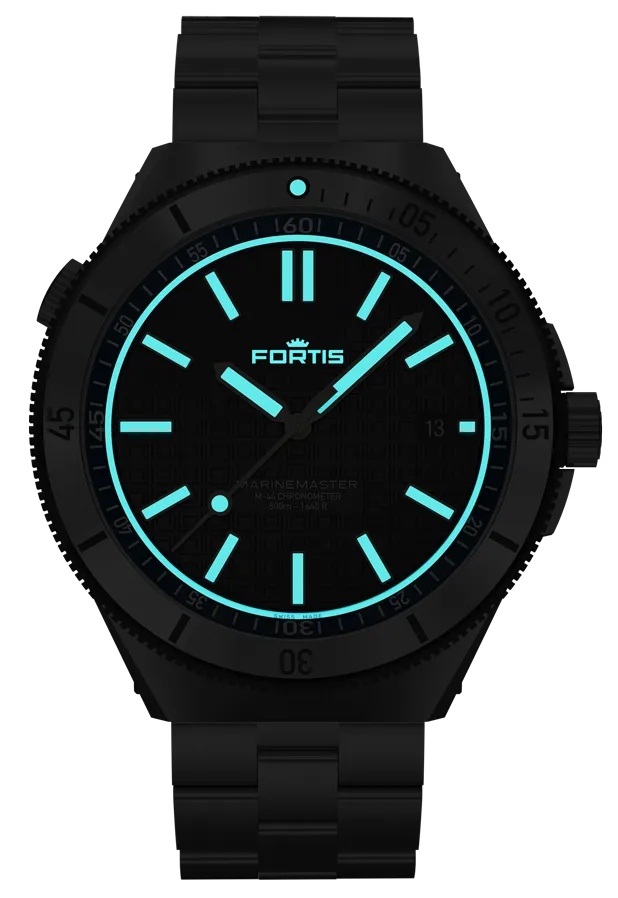 Fortis Marinemaster M-44 COSC Ocean Blue Bracelet