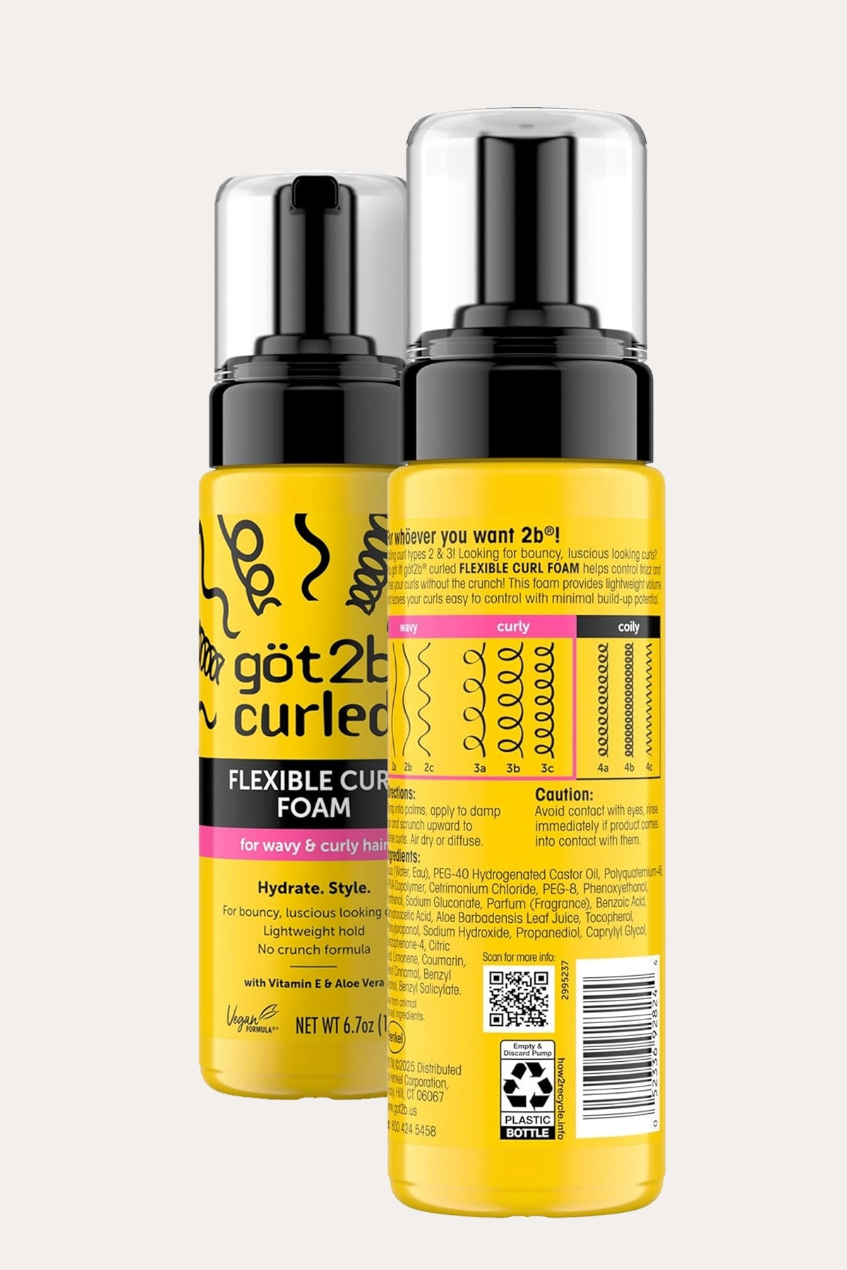 GOT2B CURLED FLEXIBLE CURL FOAM 6.7oz
