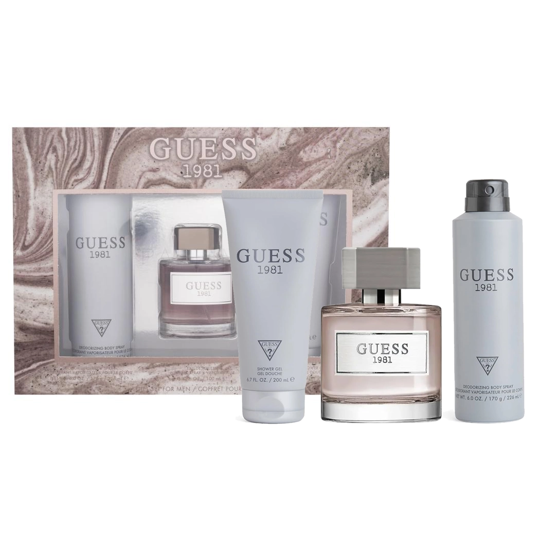 Guess 1981 by Guess 100ml EDT 3 Piece Gift Set for Men