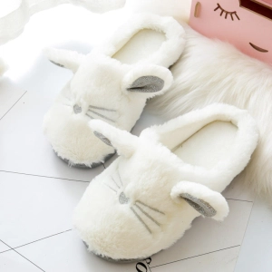 Home Slippers, Indoor Soft-Soled Non-Slip Cotton Slippers Cat Slippers