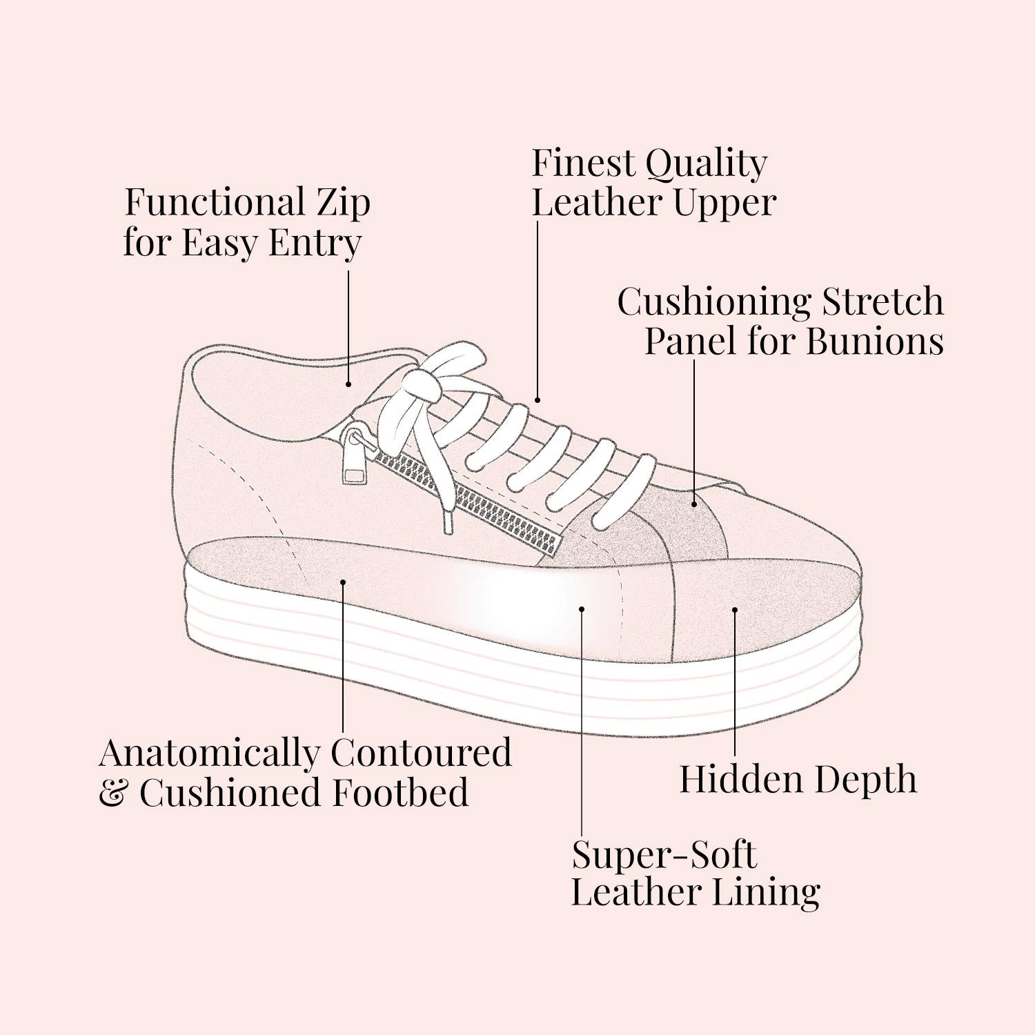 Honey: Cream Leather & Shearling