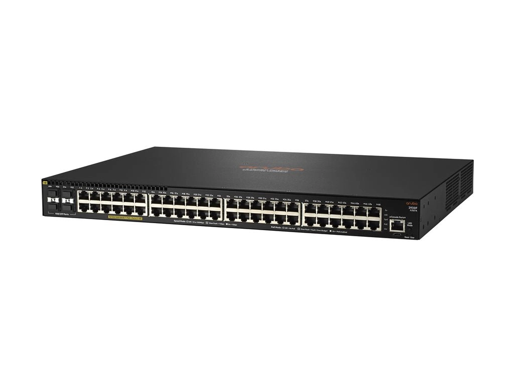 HPE Aruba 2930F 48G PoE  4SFP - Switch - L3 - managed - 48 x 10/100/1000 (PoE )   4 x Gigabit SFP (uplink) - rack-mountable - JL557A#B2E
