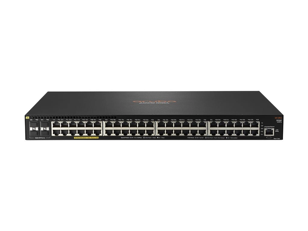 HPE Aruba 2930F 48G PoE  4SFP - Switch - L3 - managed - 48 x 10/100/1000 (PoE )   4 x Gigabit SFP (uplink) - rack-mountable - JL557A#B2E