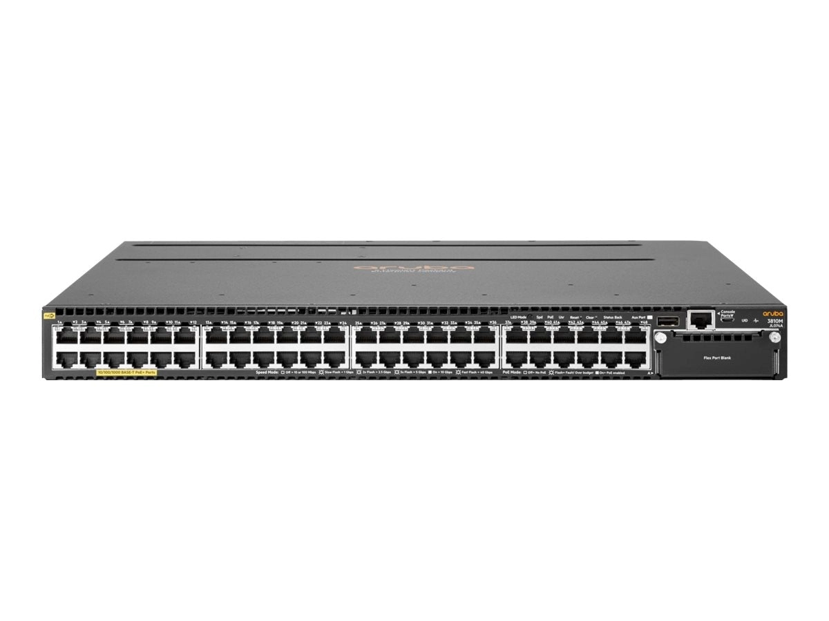 HPE Aruba 3810M 48G PoE  4SFP  680W - Switch - L3 - managed - 48 x 10/100/1000 (PoE ) - rack-mountable - PoE  JL428A#B2E