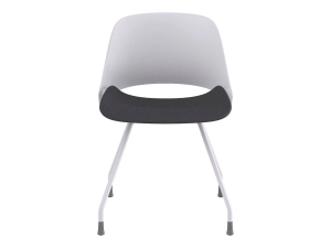 Humanscale Trea - Chair - ergonomic - Fourtis textile, nylon - black, white T100WWWFT12-G--