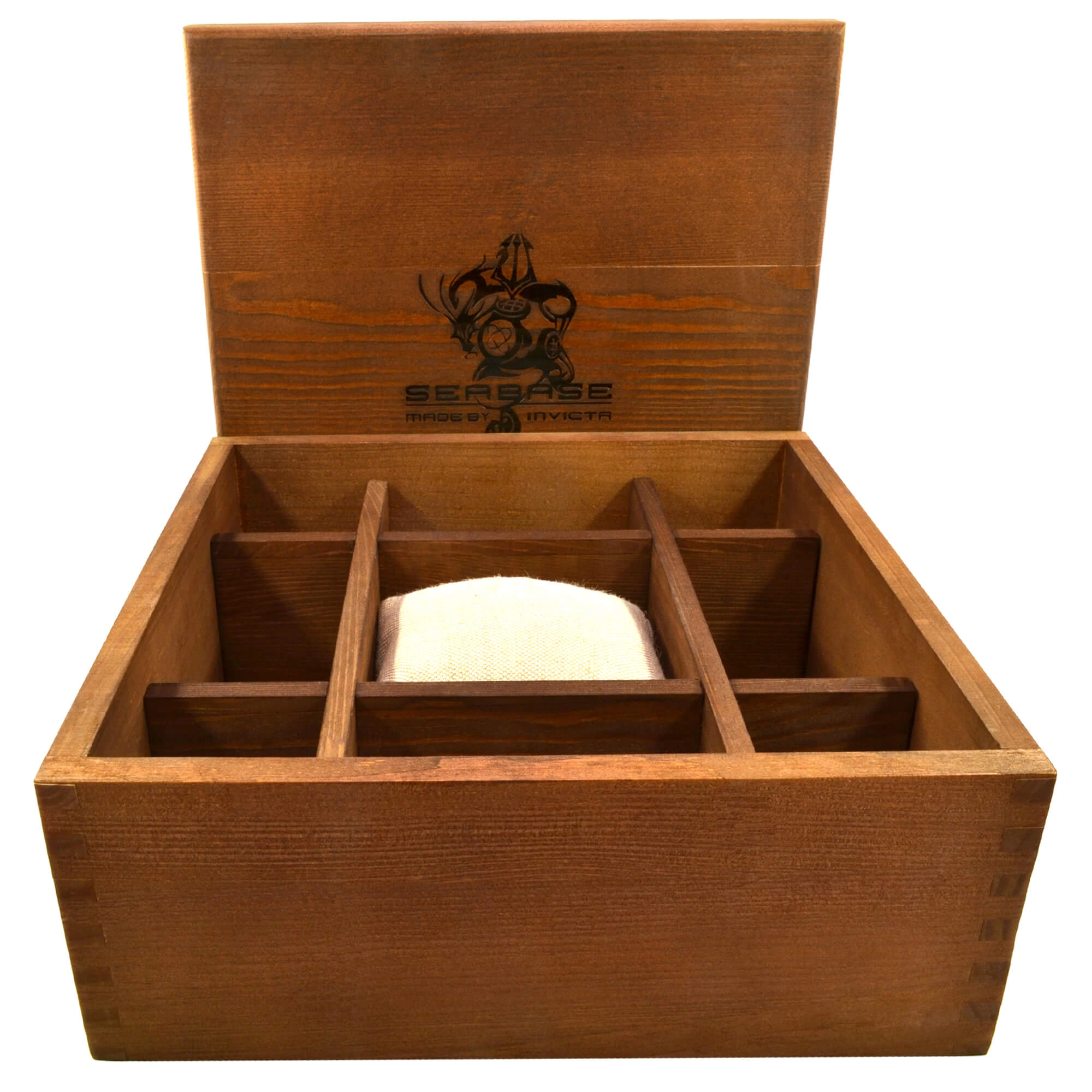 Invicta Seabase Collector's Wooden Slot Watch Box