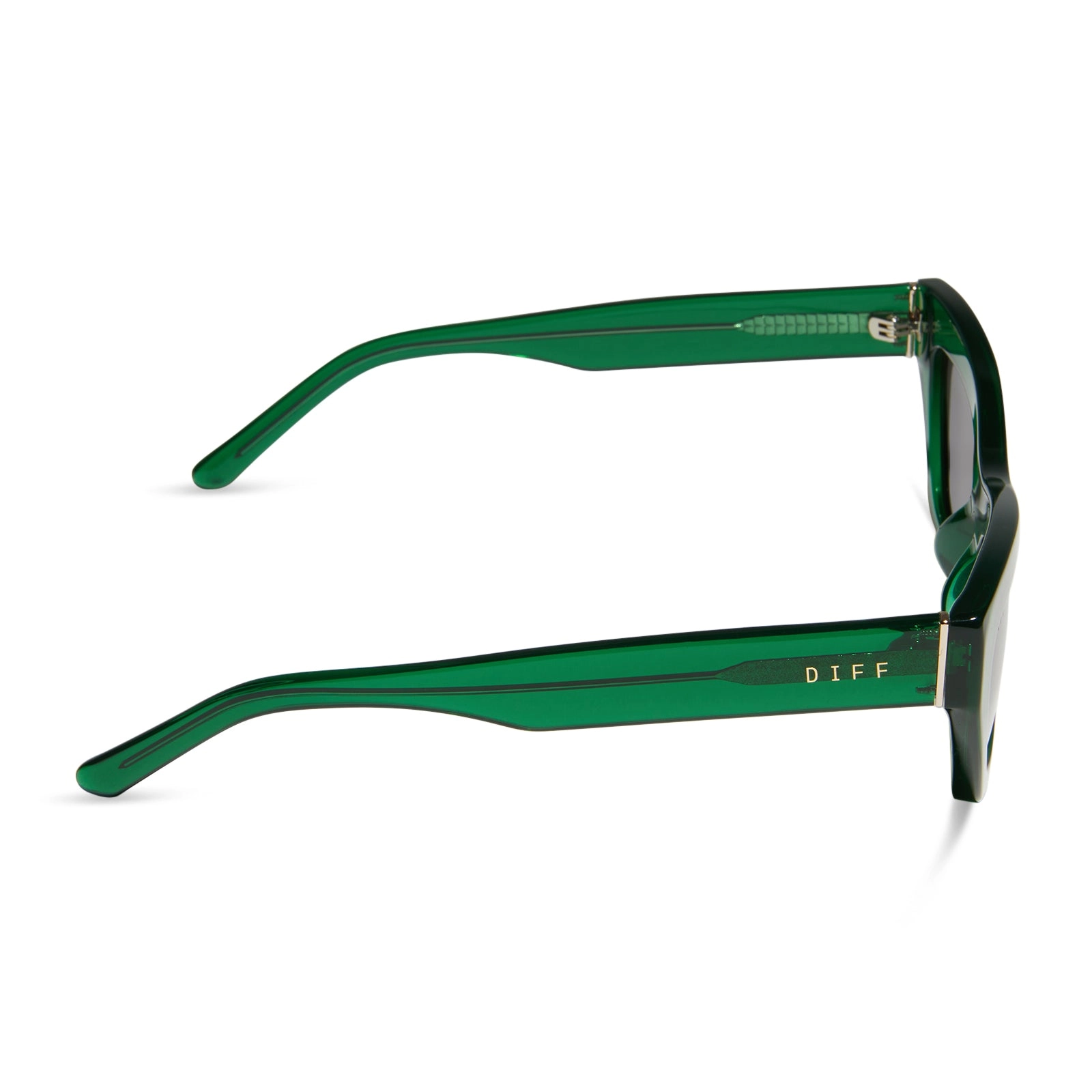 KATARINA - PALM GREEN CRYSTAL   GREY SUNGLASSES