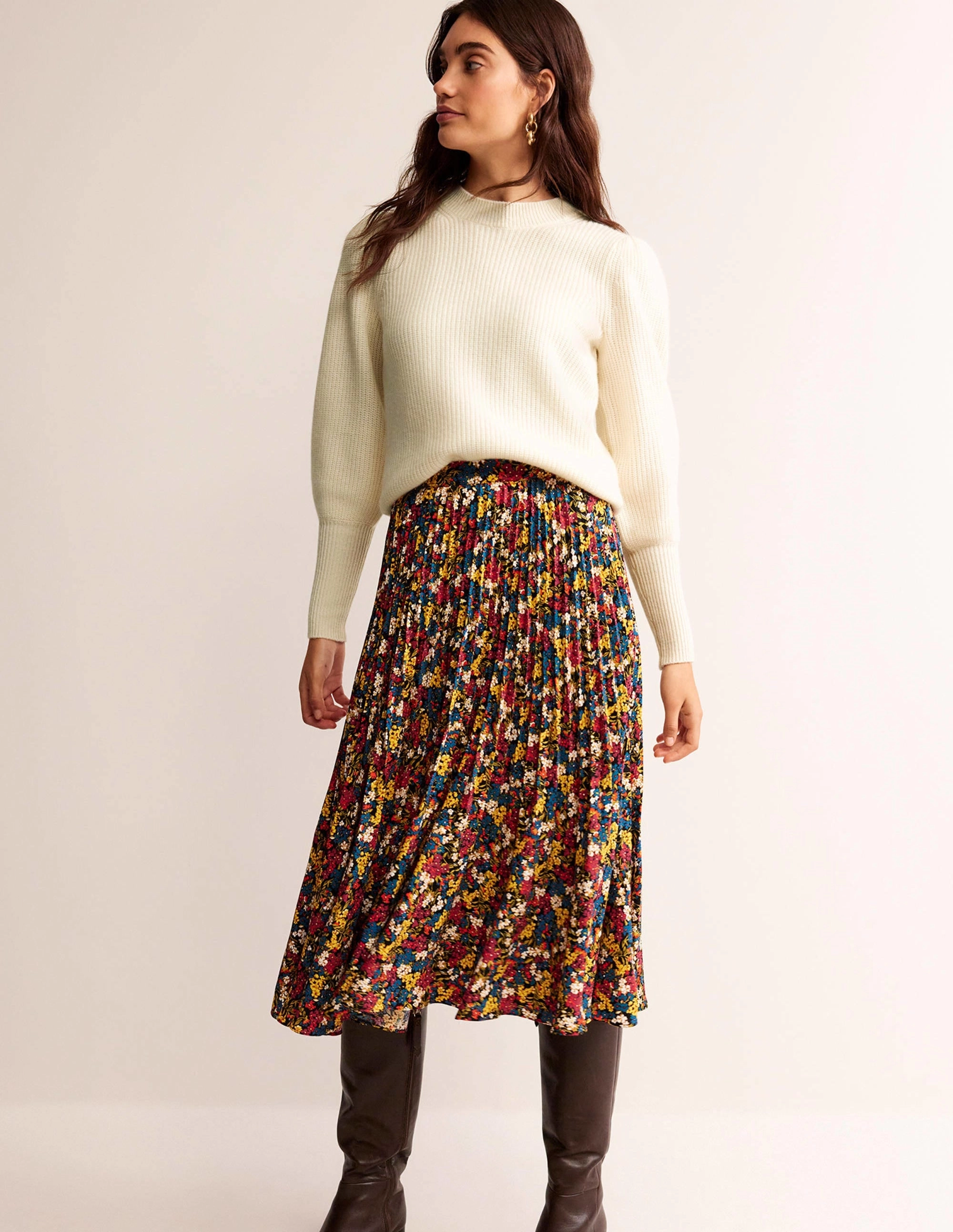 Key-Hole Cashmere Jumper-Warm Ivory