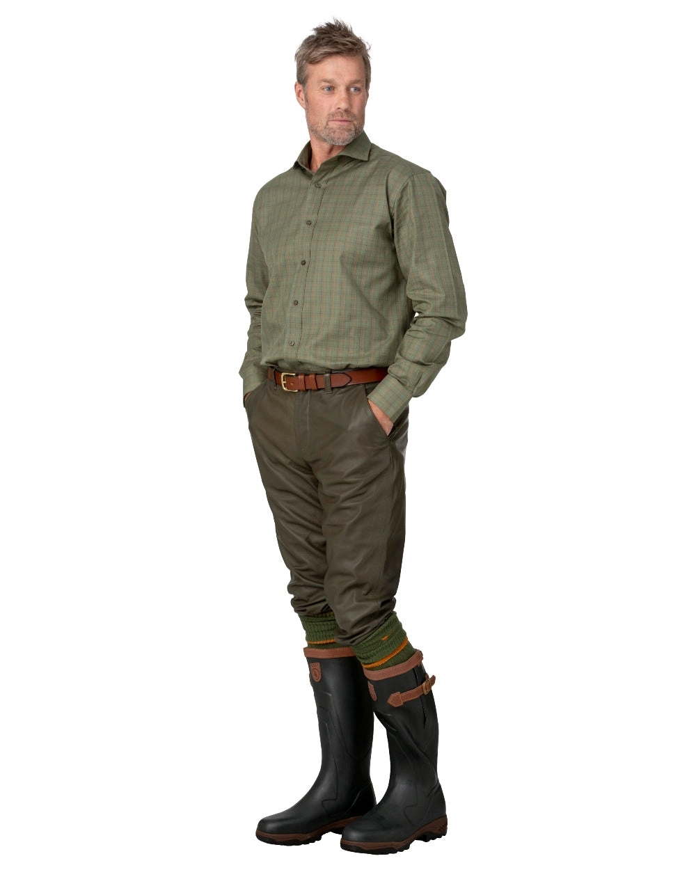 Laksen Mens Ardennes Leather Breeks