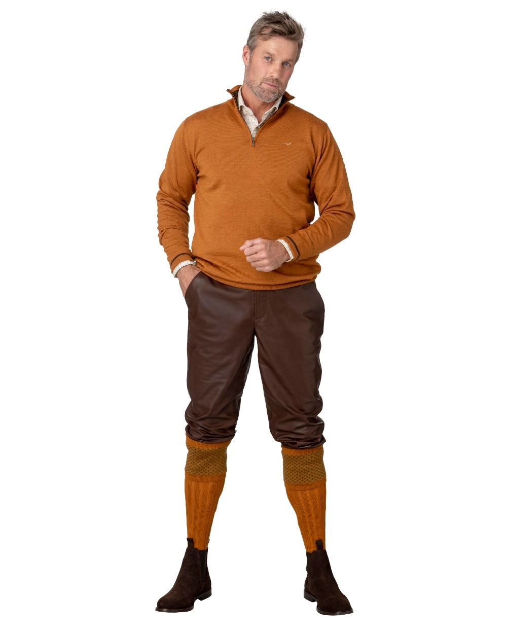 Laksen Mens Ardennes Leather Breeks