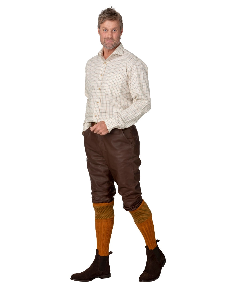 Laksen Mens Ardennes Leather Breeks
