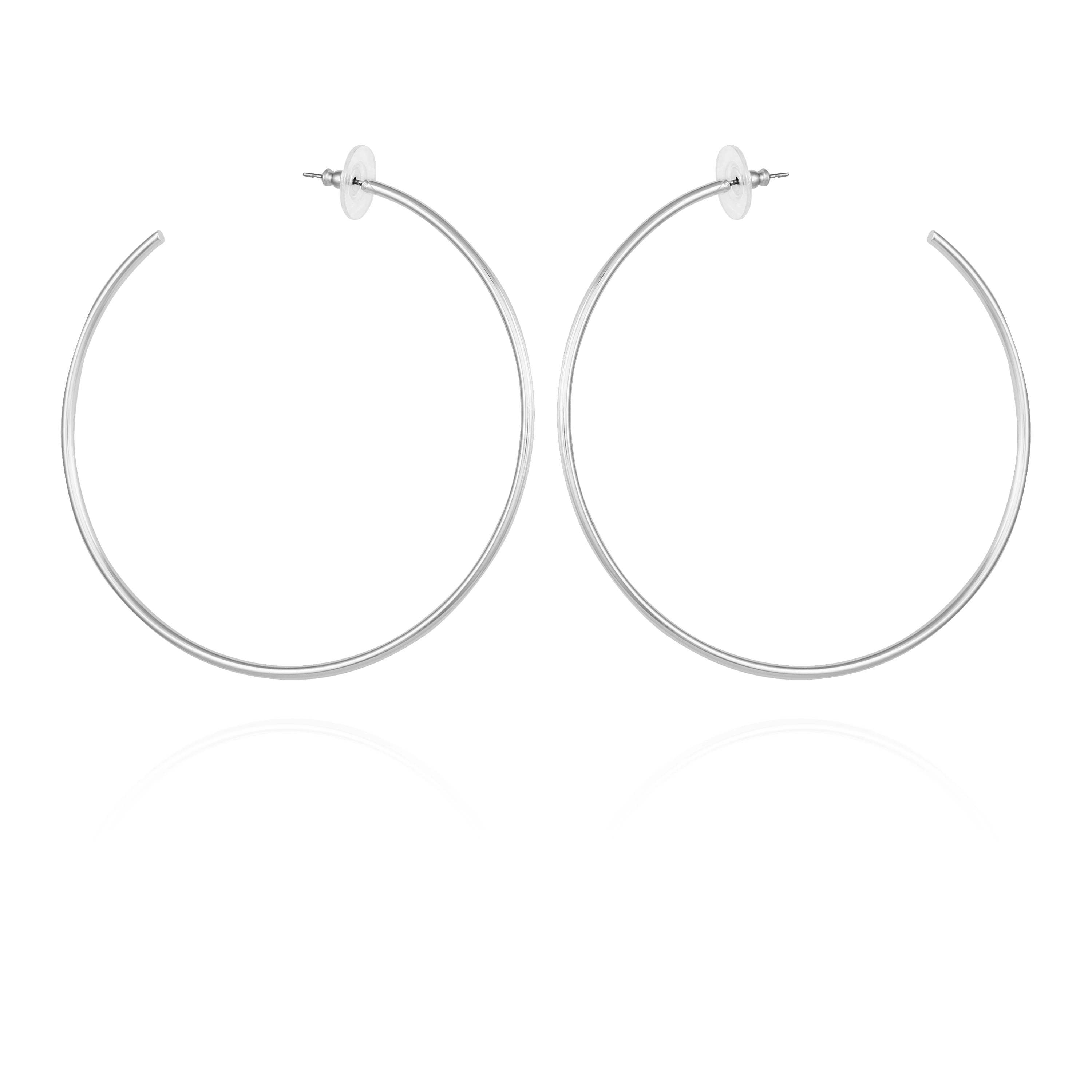 Large Open Hoop Earrings