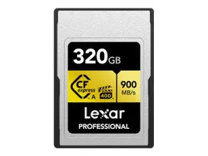 Lexar Professional GOLD Series - Flash memory card - 320 GB - CFexpress Type A LCAGOLD320G-RNENG