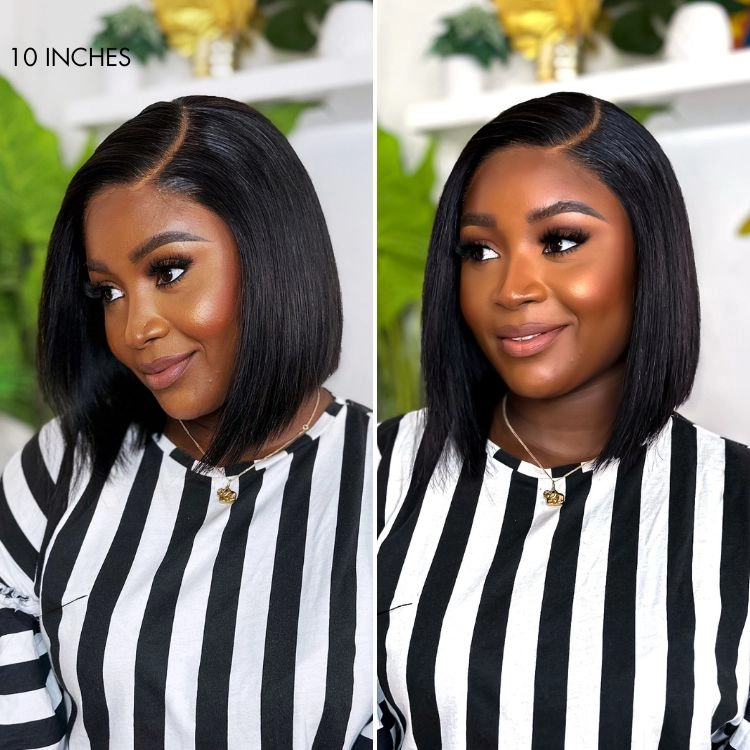 Luvme All-Day Comfort™ Wig Blunt Cut Bob Glueless Minimalist HD Lace Short Human Hair Wig Pre-Cut Lace