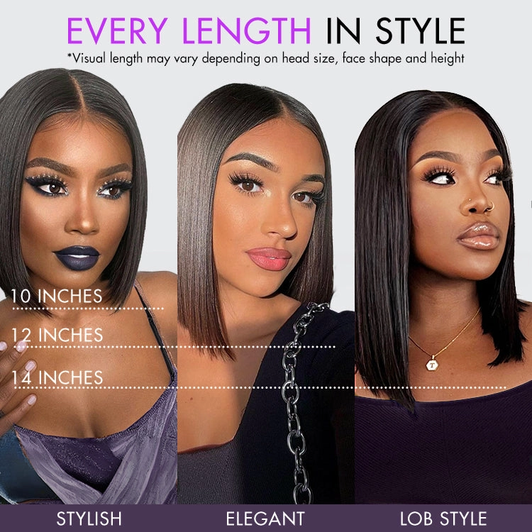 Luvme All-Day Comfort™ Wig Ombre Ginger Blunt Cut Bob Glueless Minimalist HD Lace Wig Pre-Cut Lace