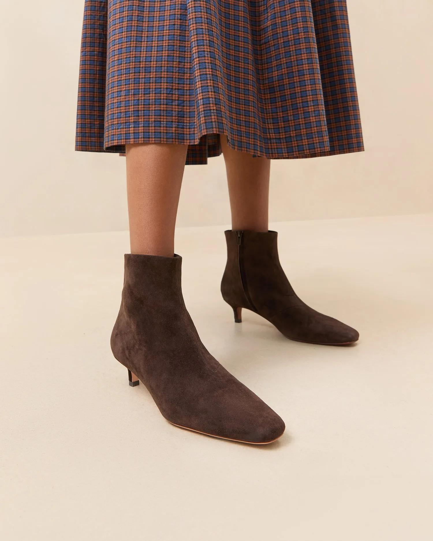 Marcella Brown Suede Ankle Boot
