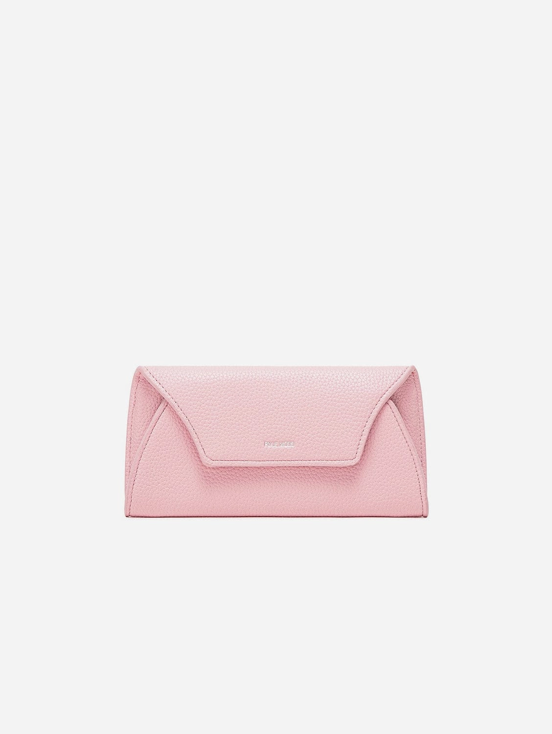 Mavis Vegan Leather Wallet | Light Pink Pebbled