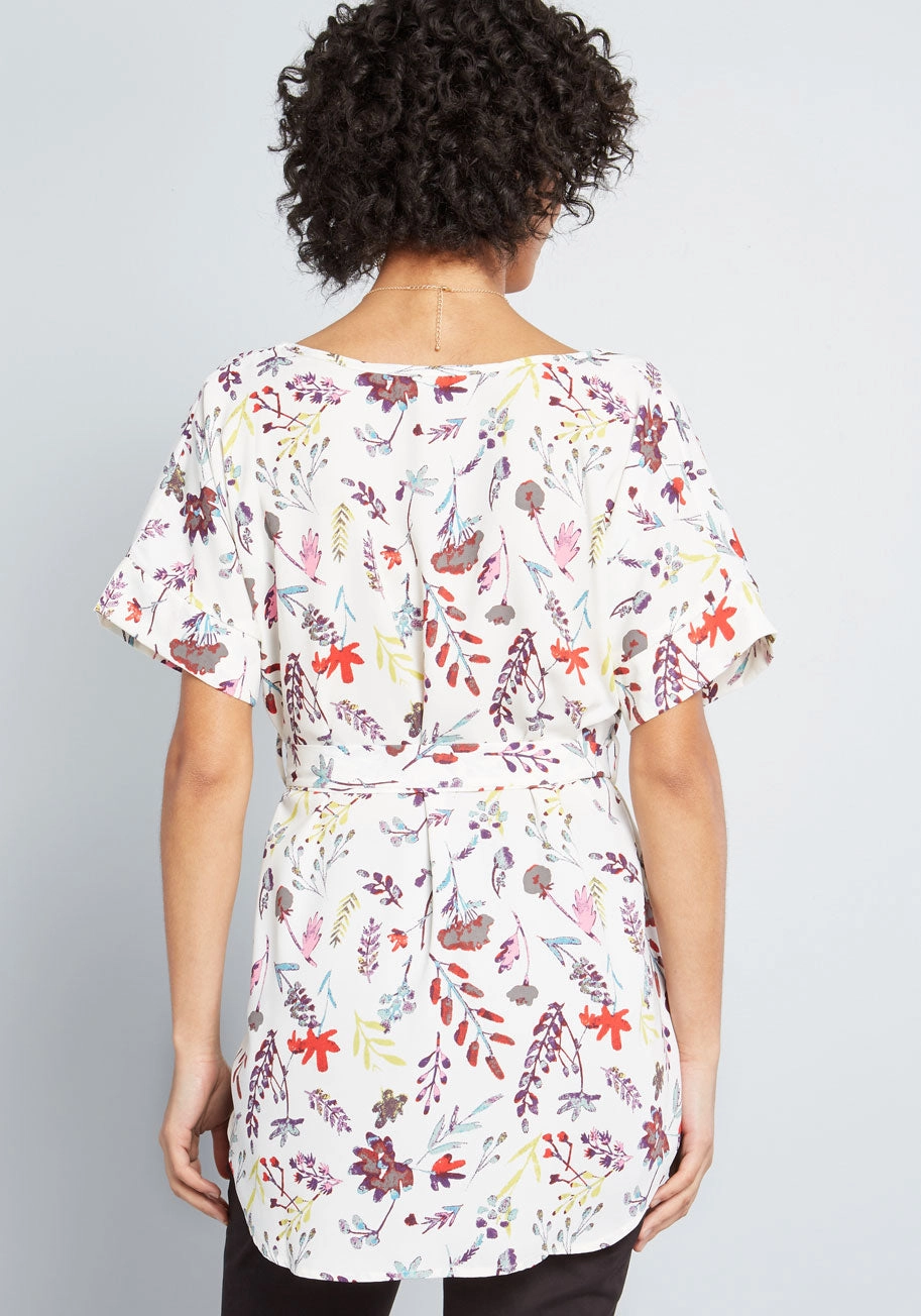 Medium Format Memory Tunic in Sprigs