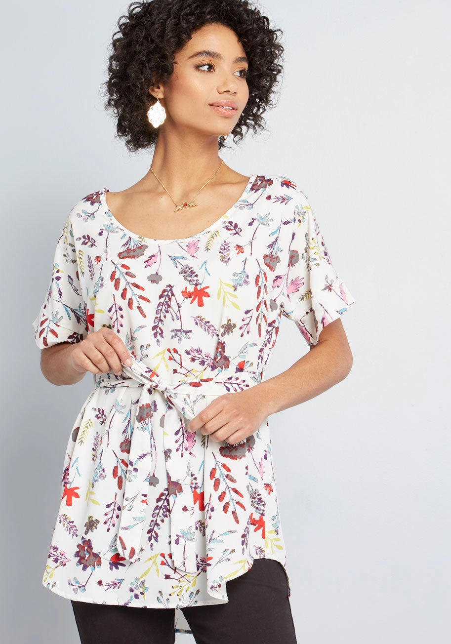 Medium Format Memory Tunic in Sprigs