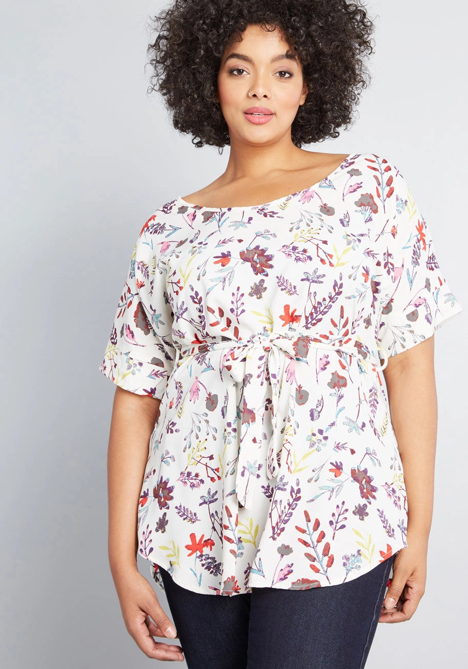 Medium Format Memory Tunic in Sprigs