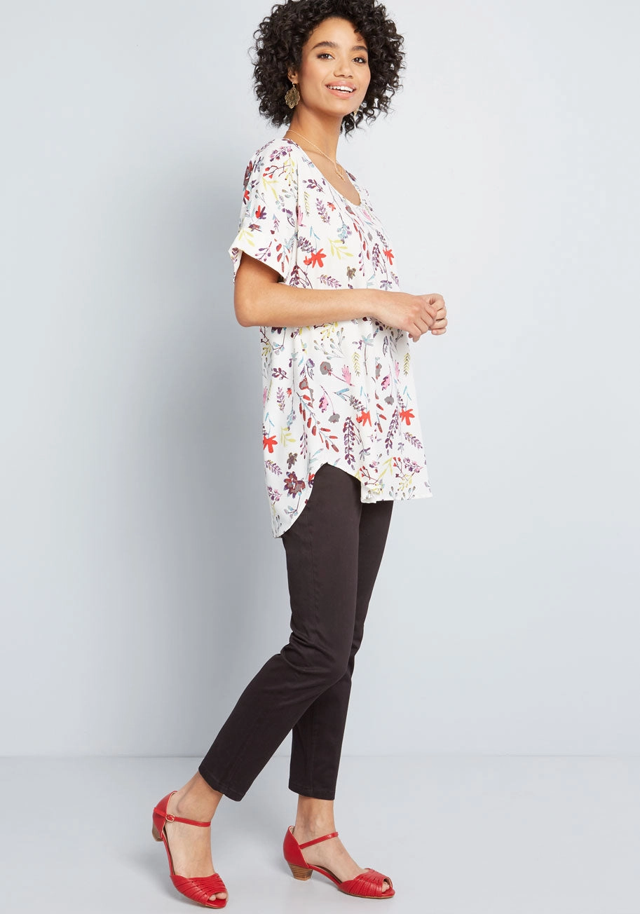 Medium Format Memory Tunic in Sprigs