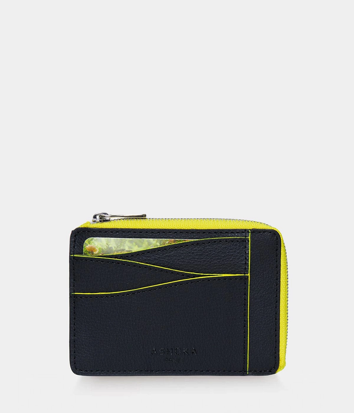 Mylo™️ Vegan Mushroom Leather Large Zipped Card Holder | Yellow