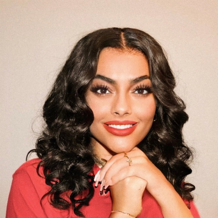 Natural Black Deep Wave / Loose Wave Minimalist HD Lace Short Wig 100% Human Hair- US Only