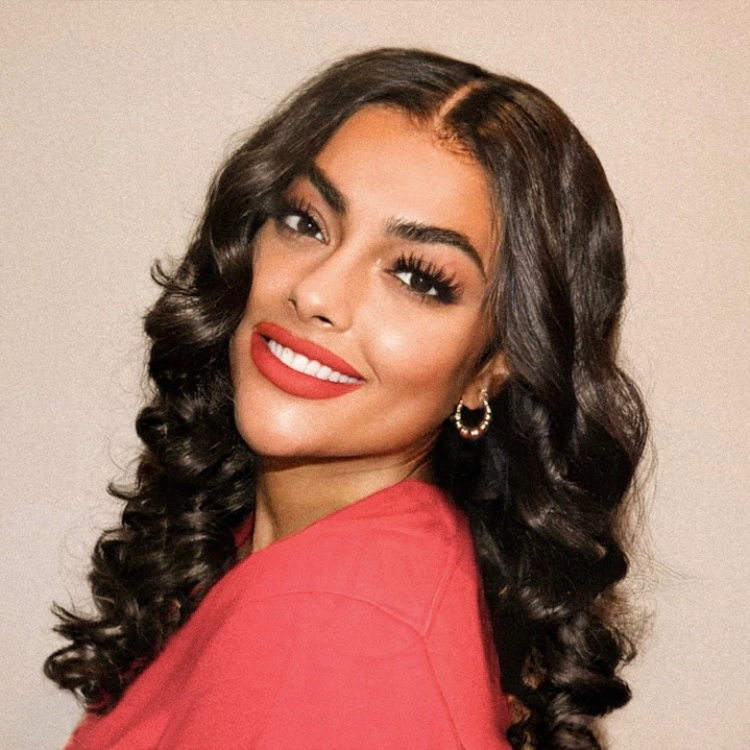 Natural Black Deep Wave / Loose Wave Minimalist HD Lace Short Wig 100% Human Hair- US Only