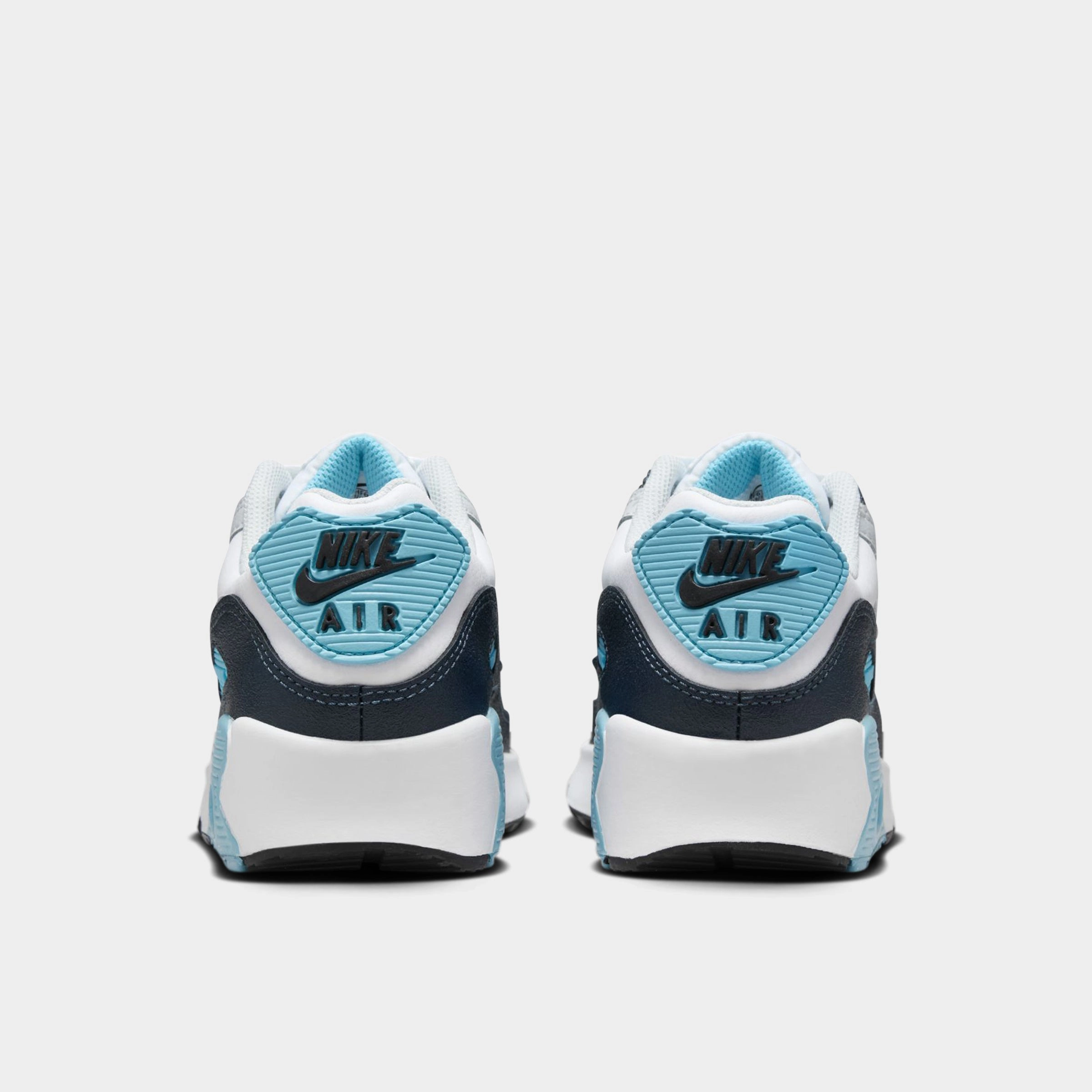 Nike Air Max 90 GS White / Wolf Grey - Baltic Blue