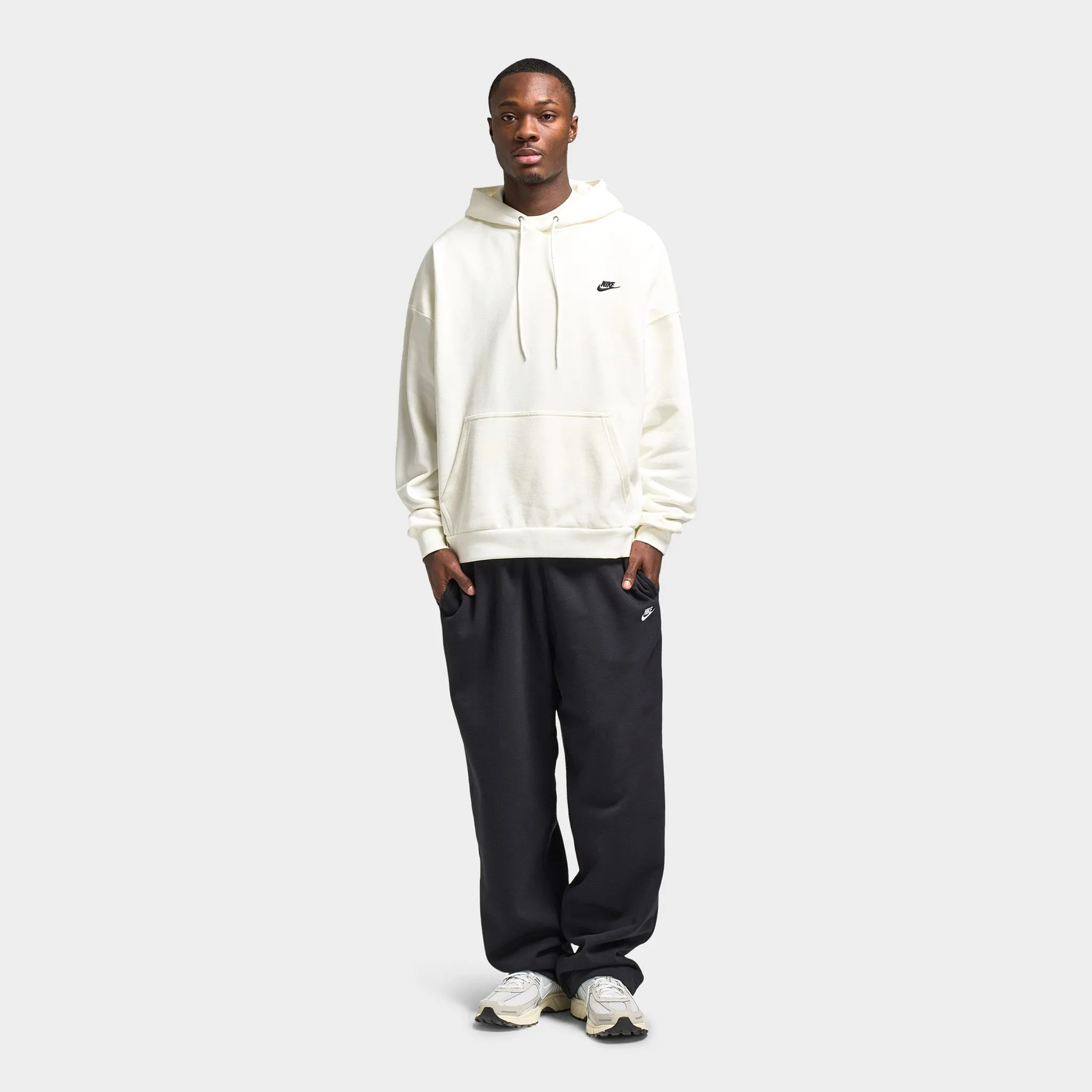 Nike Club Oversized Hoodie Sail / Sail - Black