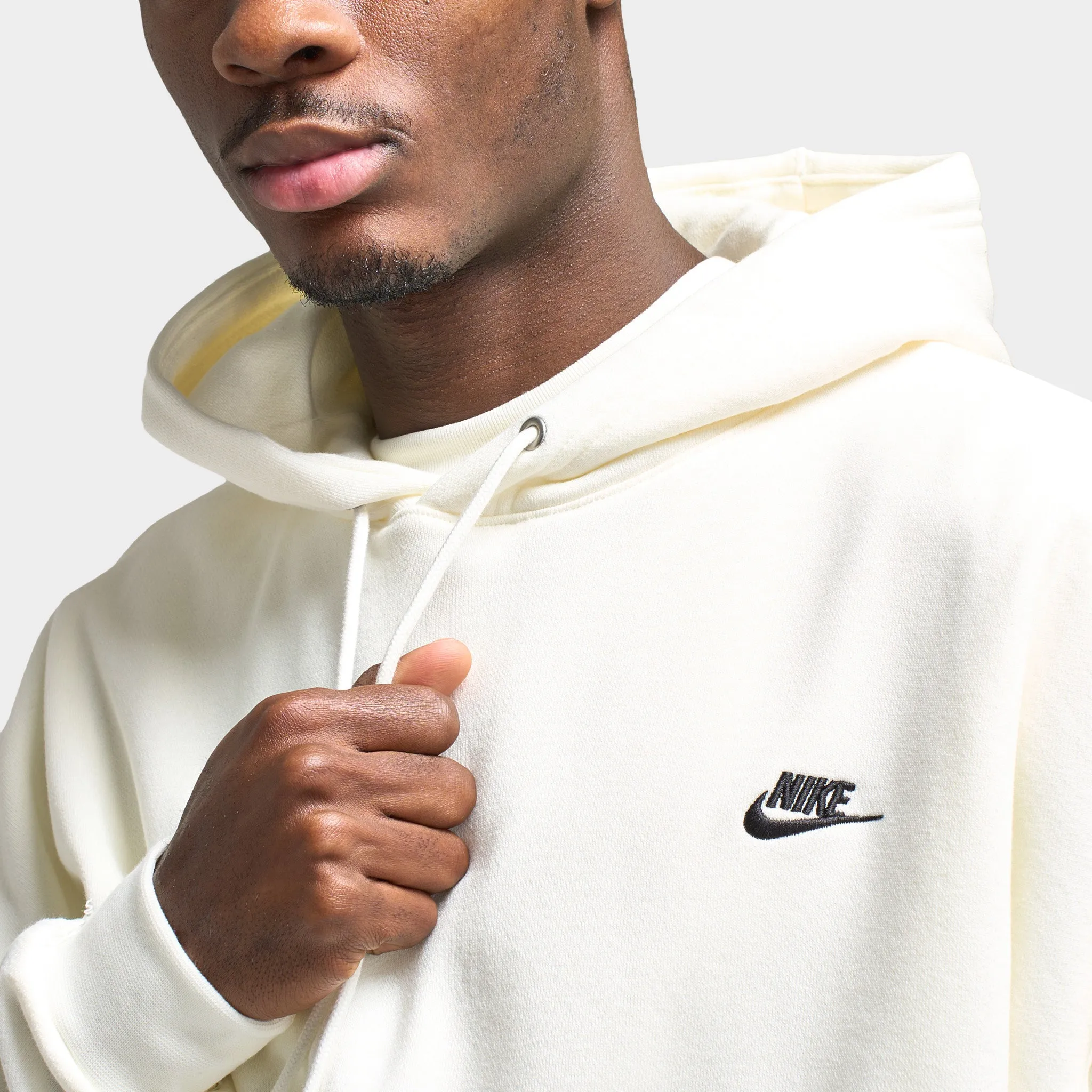 Nike Club Oversized Hoodie Sail / Sail - Black