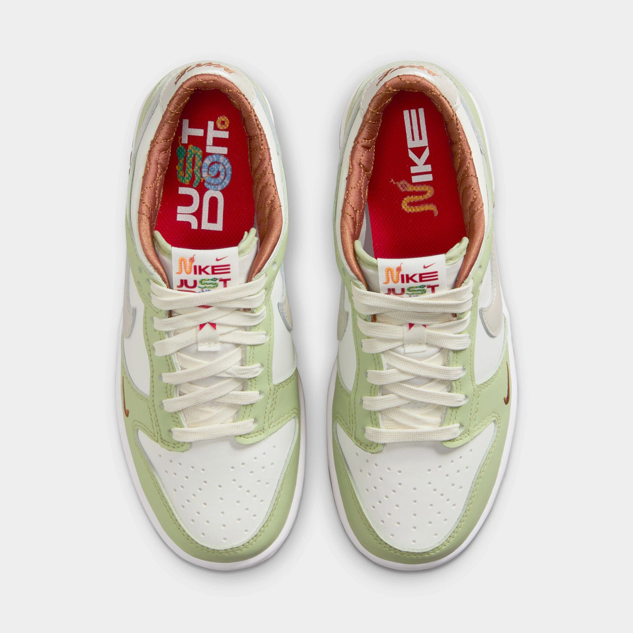 Nike Dunk Low GS Sail / Light Bone - Olive Aura