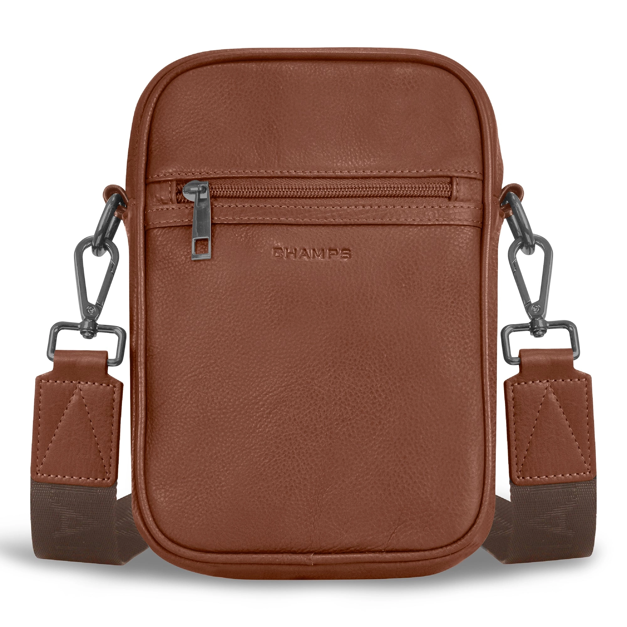 Onyx / Leather Vertical Cross-Body Bag *Drop Ship*