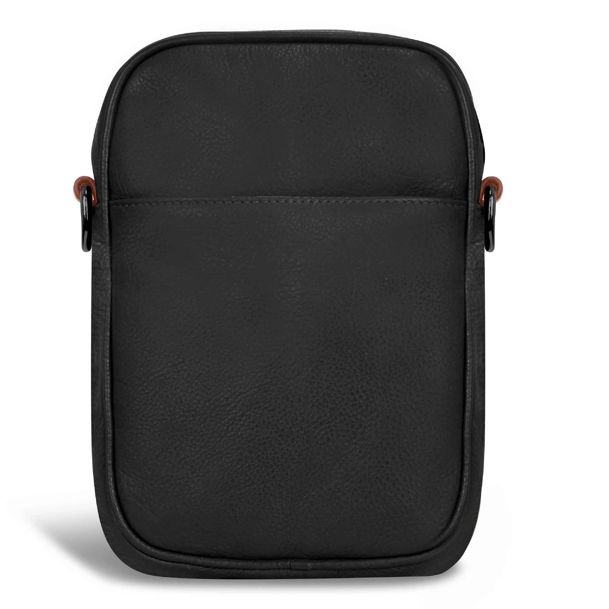Onyx / Leather Vertical Cross-Body Bag *Drop Ship*