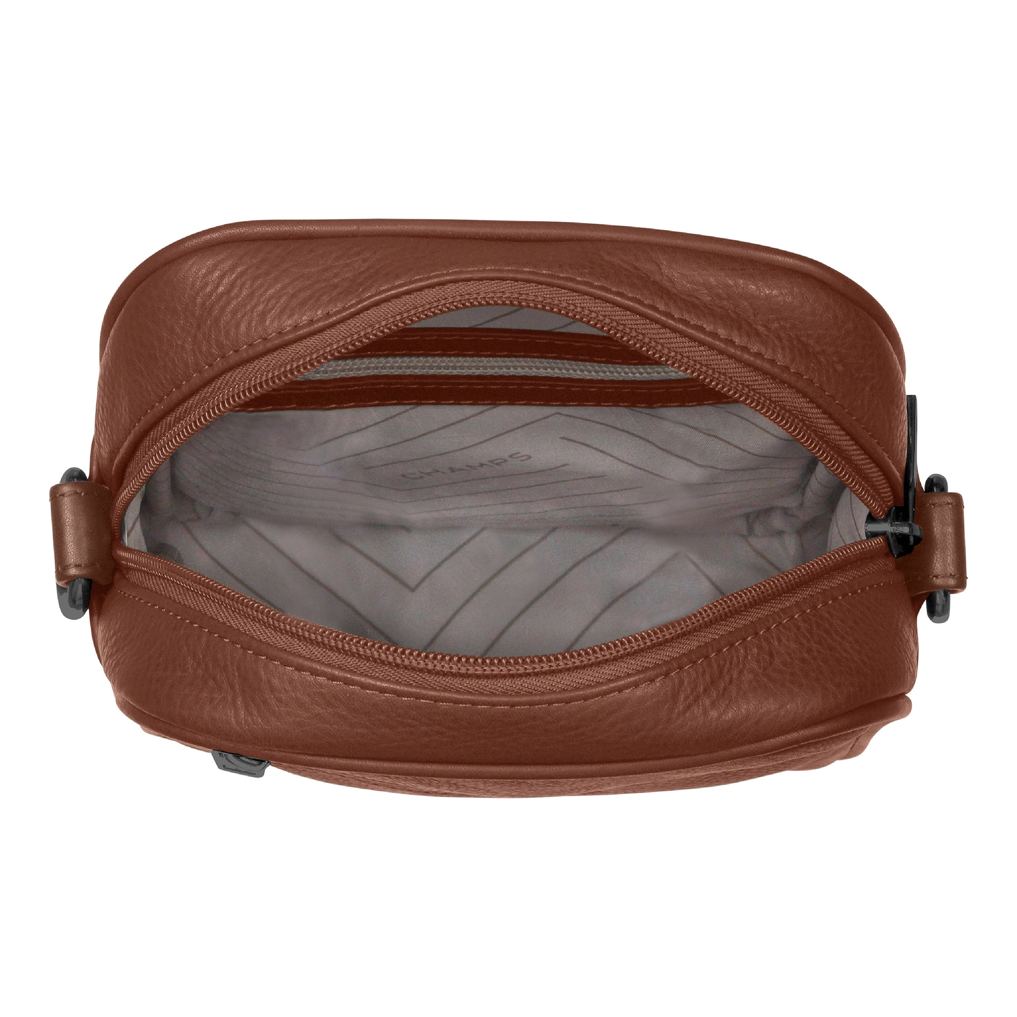 Onyx / Leather Vertical Cross-Body Bag *Drop Ship*
