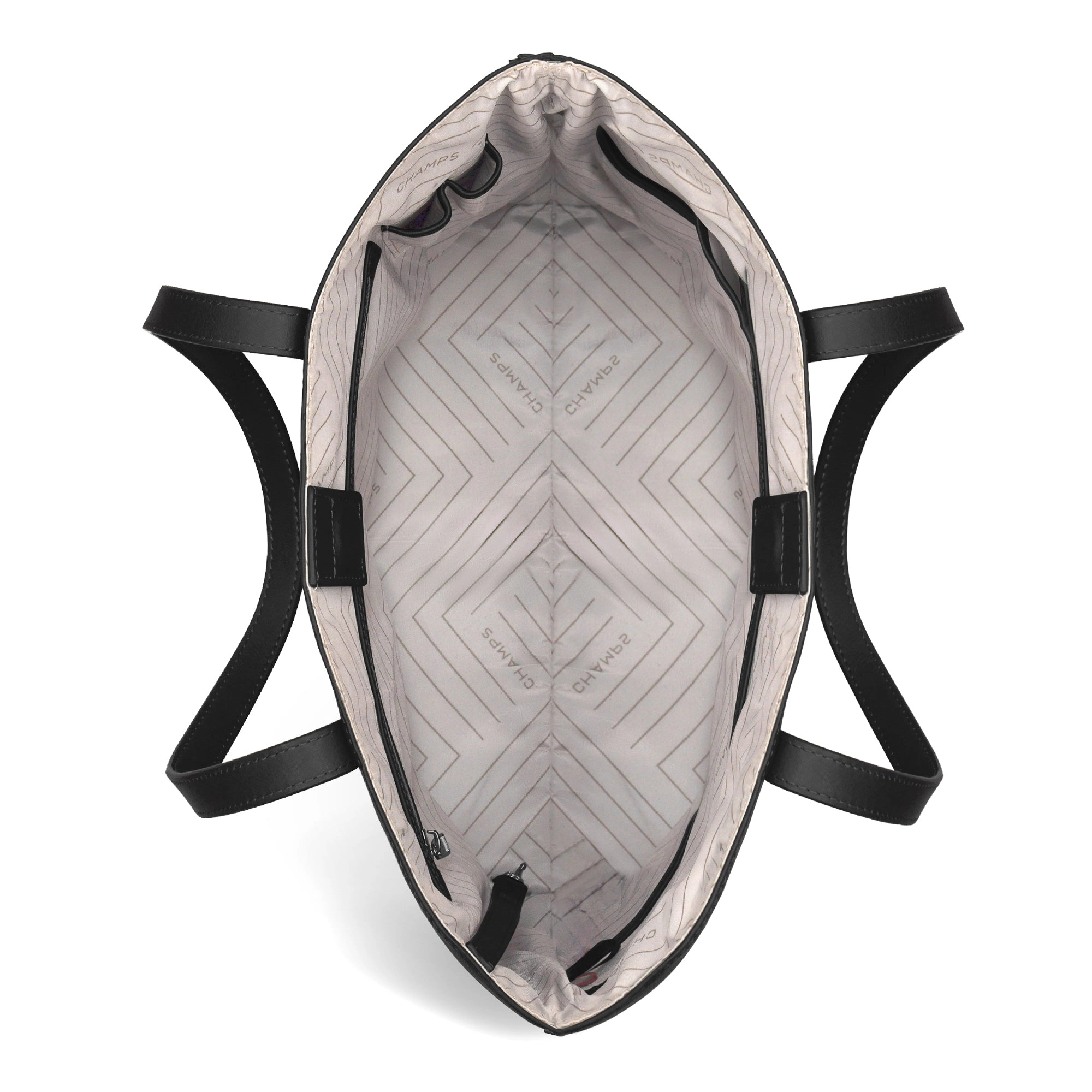 Onyx / Leather Vertical Tote *Drop Ship*