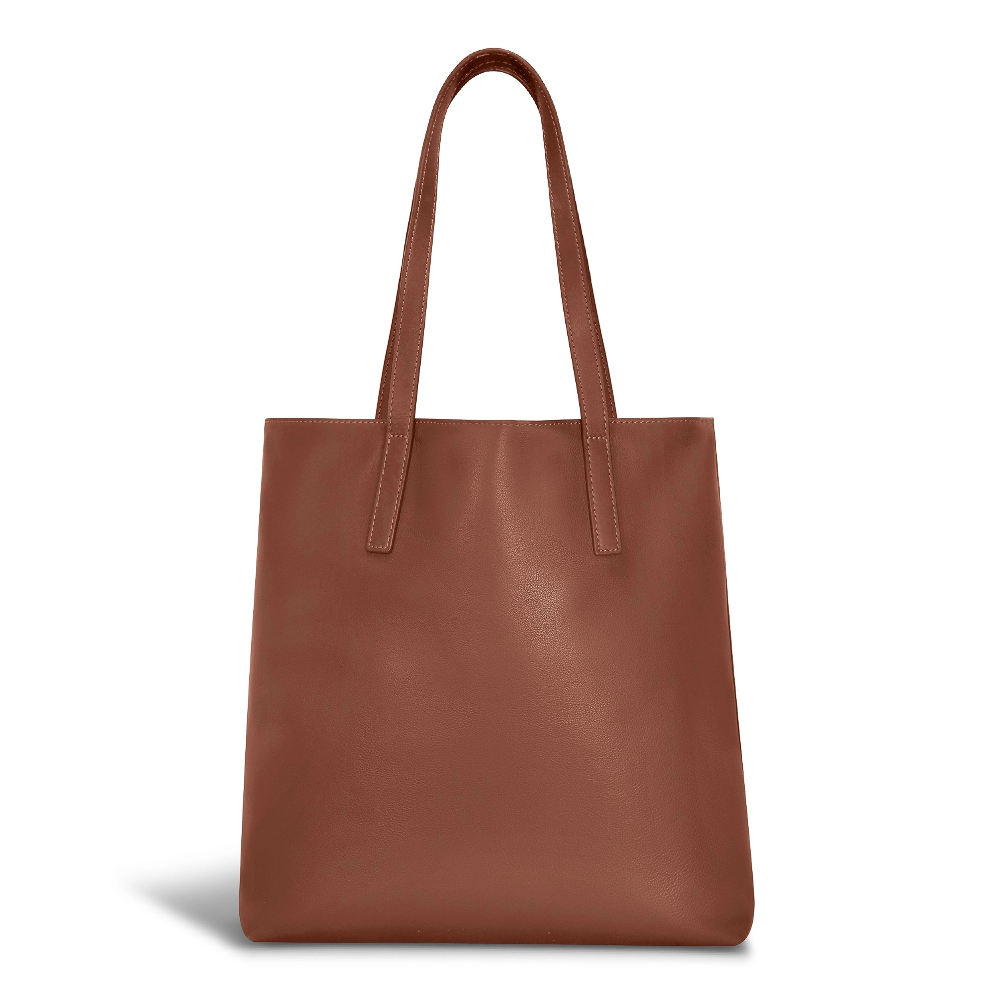 Onyx / Leather Vertical Tote *Drop Ship*
