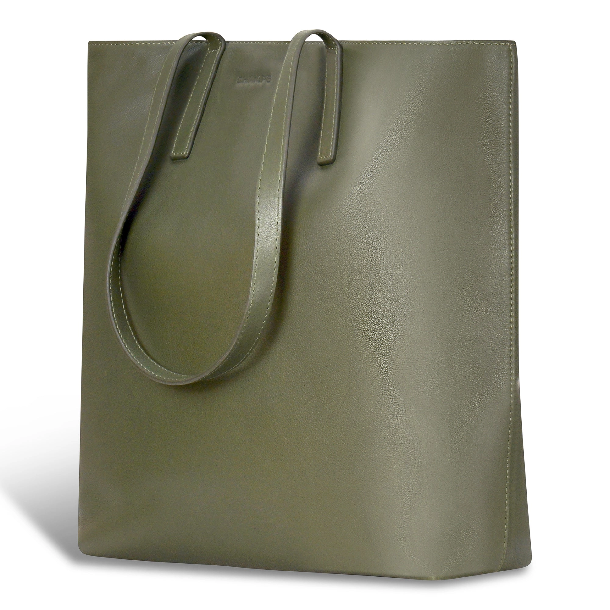 Onyx / Leather Vertical Tote *Drop Ship*