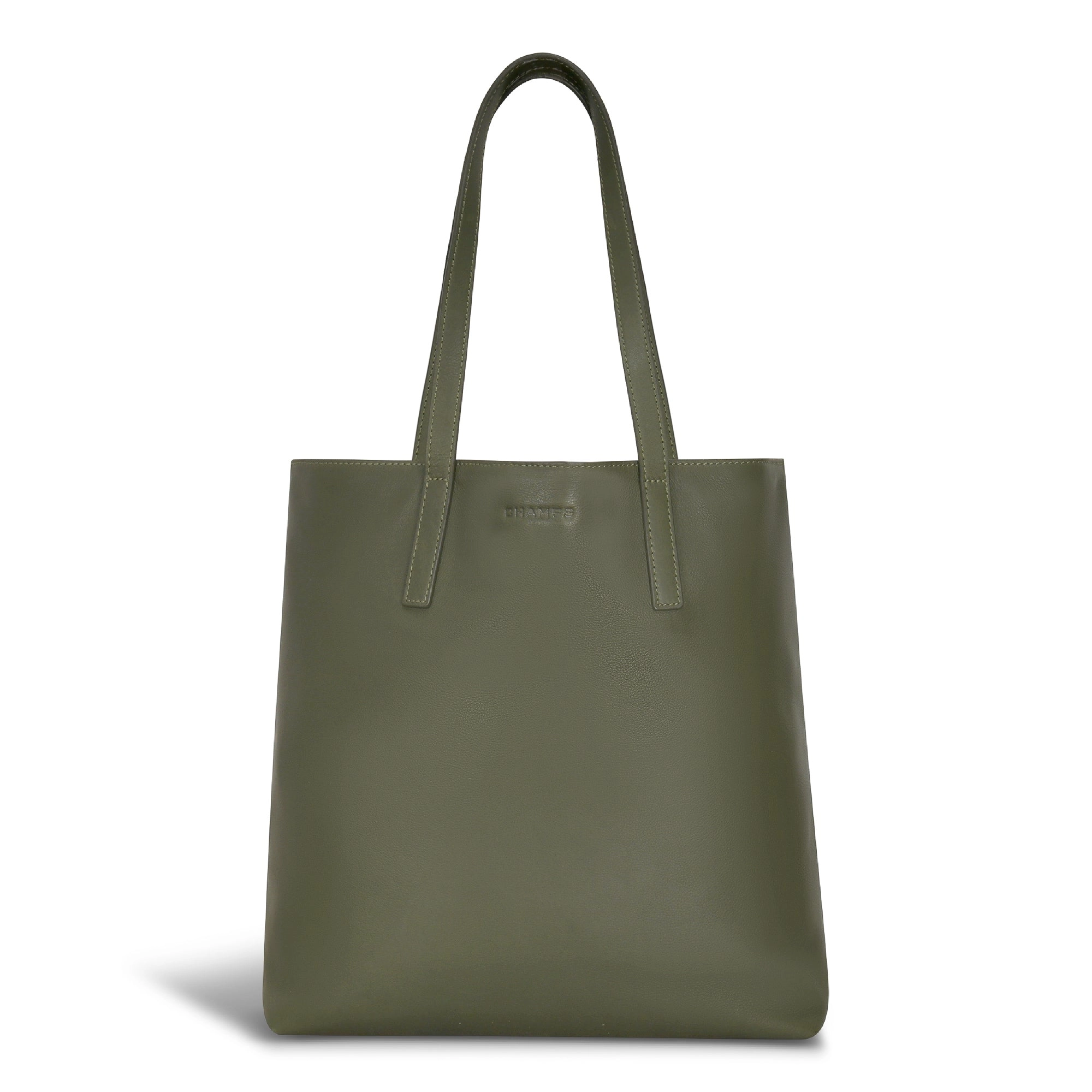 Onyx / Leather Vertical Tote *Drop Ship*