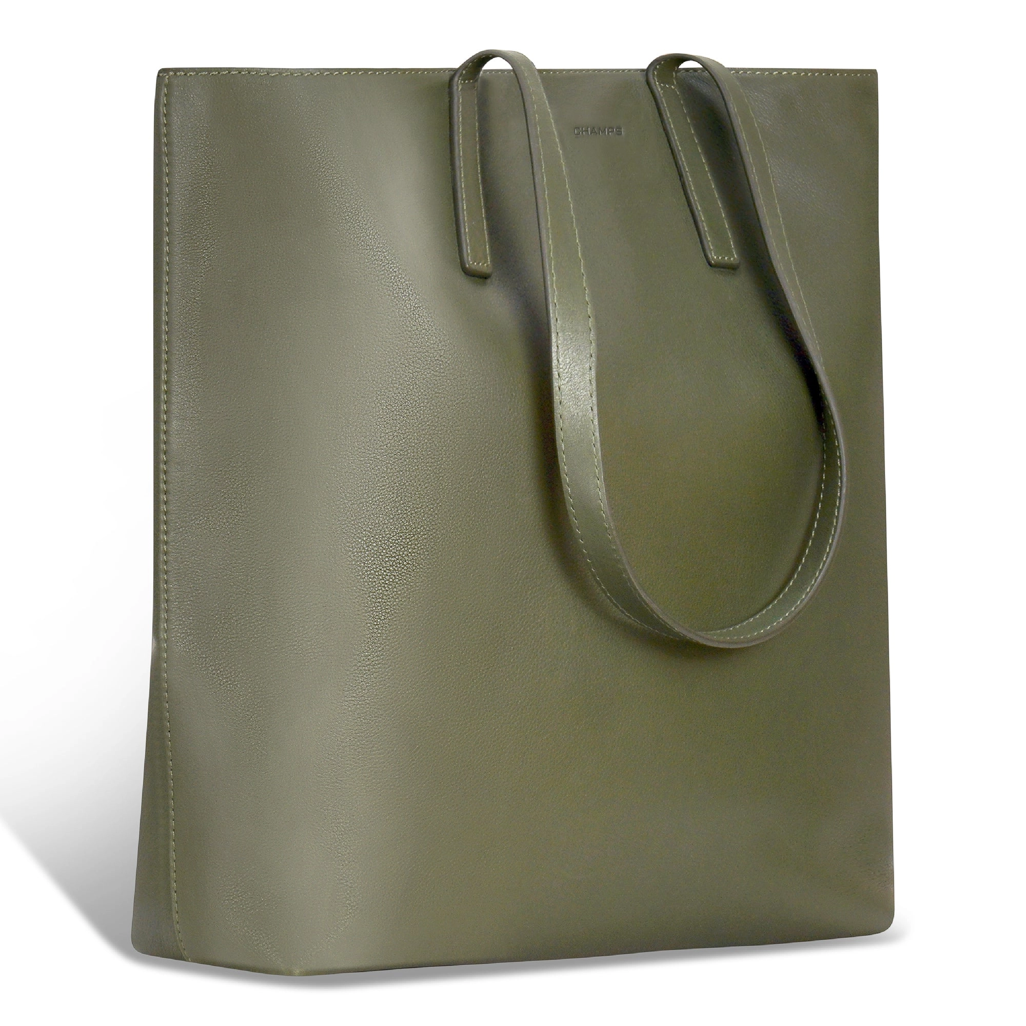 Onyx / Leather Vertical Tote *Drop Ship*