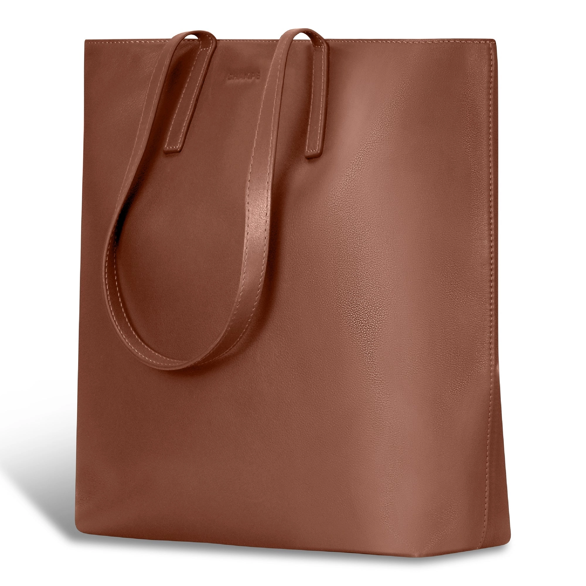Onyx / Leather Vertical Tote *Drop Ship*