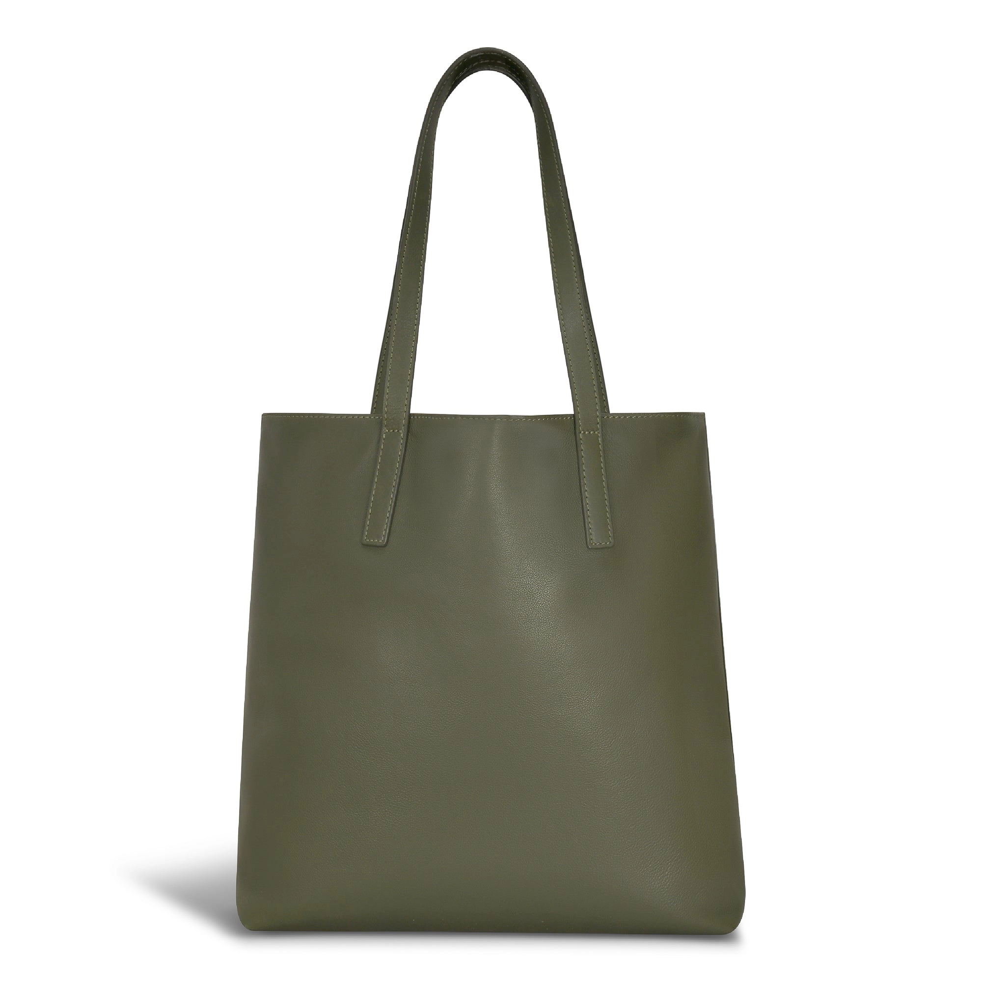 Onyx / Leather Vertical Tote *Drop Ship*