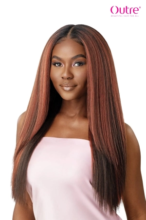 OUTRE AIRTIED HUMAN HAIR BLEND 100% FULLY HAND TIED WIG - HHB-PERM YAKI 26"